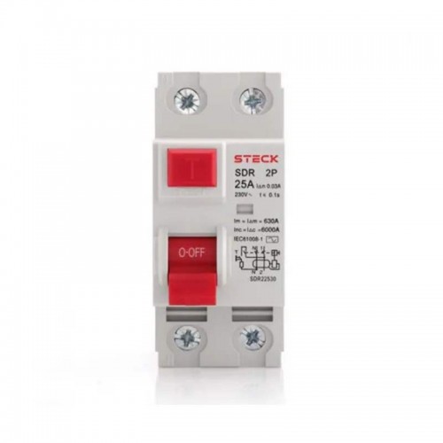 INTERRUPTOR FUGA DR 2P 80A 30MA STECK