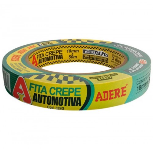 FITA CREPE AUTOMOTIVA PROFISSIONAL VERDE 18MMX40MT ADERE