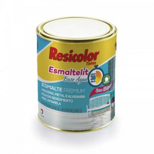 ESMALTE B.AGUA 1/4 PRETO FOSCO ESMALTELIT