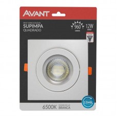 13314 - Spot LED Embutir Quadrada 12w Branca-6500K - Avant