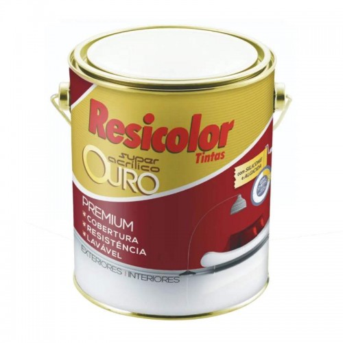 TINTA ACR.PREMIUM OURO 3,6L BR-FOSCO RESICOLOR 