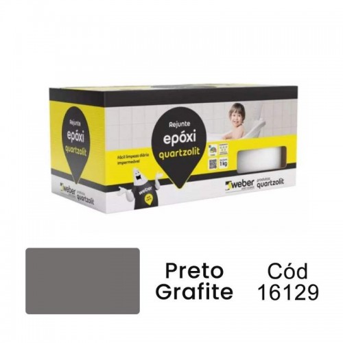 REJUNTE 1KG EPOXI PT GRAFITE QUARTZOLIT