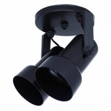 16136 - SPOT S/ALETA INJETADO CANECA 2 BOCAIS E27 PT OPL