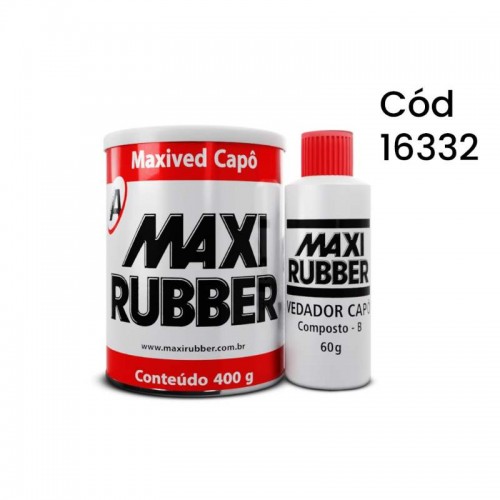 KPO MASSA CAPO MAXIVED BRANCO 400GR MAXI RUBBER
