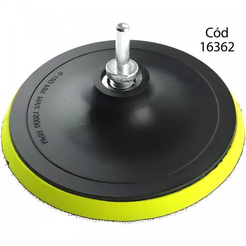 BASE SUPORTE P/ DISCO LIXA VELCRO 150MM ROSCA M14 STARFER