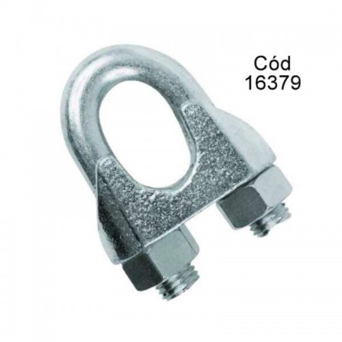 GRAMPO CLIPS GALVANIZADO P/CABO AÇO LEVE 3/16 STARFER