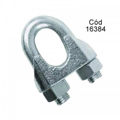 GRAMPO CLIPS GALVANIZADO P/CABO AÇO PESADO 1/8 STARFER