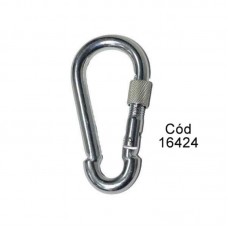 16424 - MOSQUETAO ZINCADO 6X60 C/TRAVA DE ROSCA STARFER