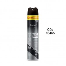 16465 - DESODORANTE ANTITRANSPIRANTE ABOVE EXTREME BLACK MEN 72H 200ML/120G