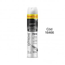 16466 - DESODORANTE ANTITRANSPIRANTE ABOVE EXTREME INVISIBLE MEN 72H 200ML/120G