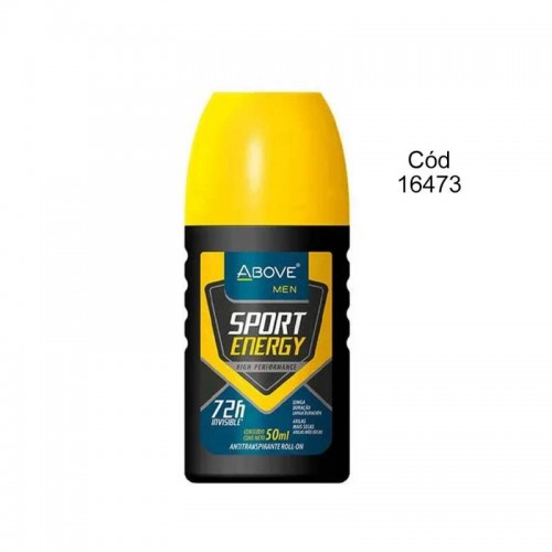DESODORANTE ANTITRANSPIRANTE ABOVE ROLLON SPORT ENERGY MEN 72H 50ML