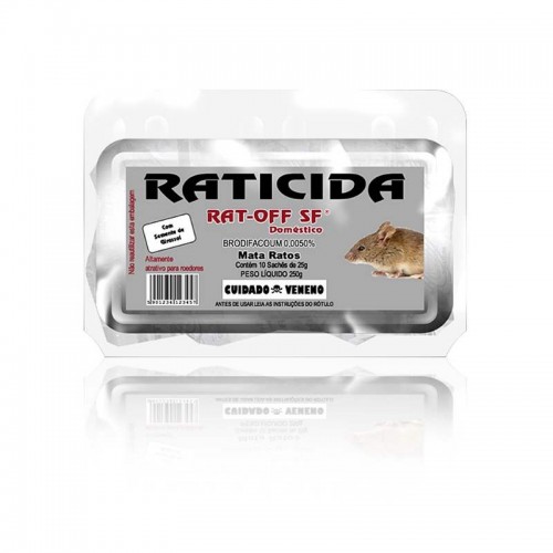RATICIDA RAT OFF GRANUL. 25GR C/20PCT 