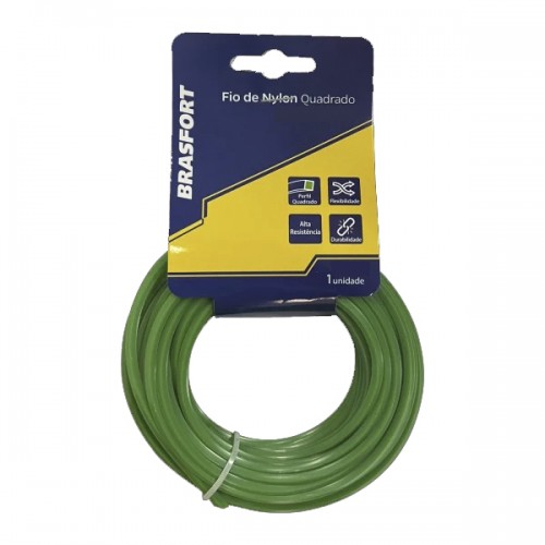 FIO NYLON QUADRADO 1,8MM 10MT 9002 BRASFORT