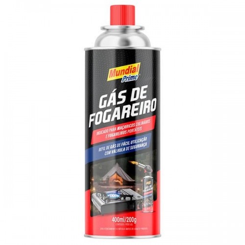 GAS DE MAÇARICO/FOGAREIRO SPRAY 400ML-200GR MUNDIAL PRIME