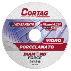 15243 - DISCO DIAMANTADO PORCELANATO/VIDRO 4.1/2 CORTAG 