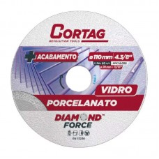 15242 - DISCO DIAMANTADO PORCELANATO/VIDRO 4.3/8 CORTAG 