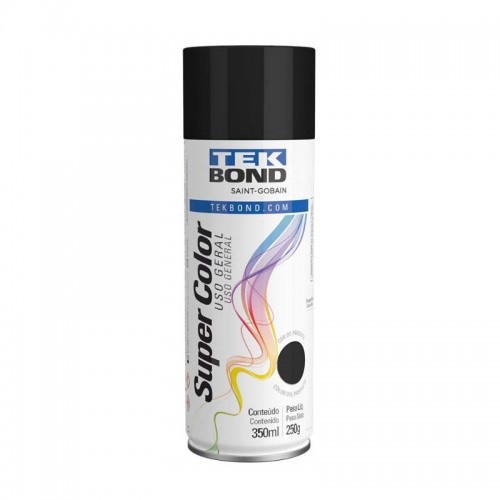 SPRAY ALTA TEMPERATURA TEKBOND PRETO FOSCO 350ML