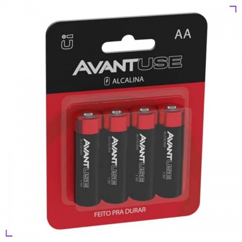 PILHA ALCALINA C/4 AA 1,5V AVANT