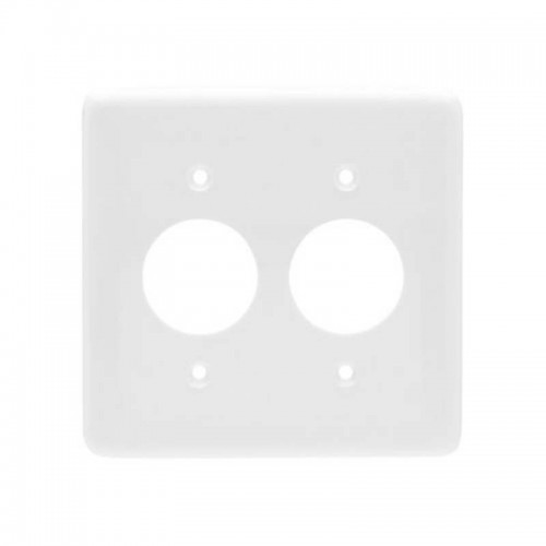 PLACA STYLUS 4X4 2 TOMADAS REDONDADAS DISTANCIADAS 248-E ILUMI