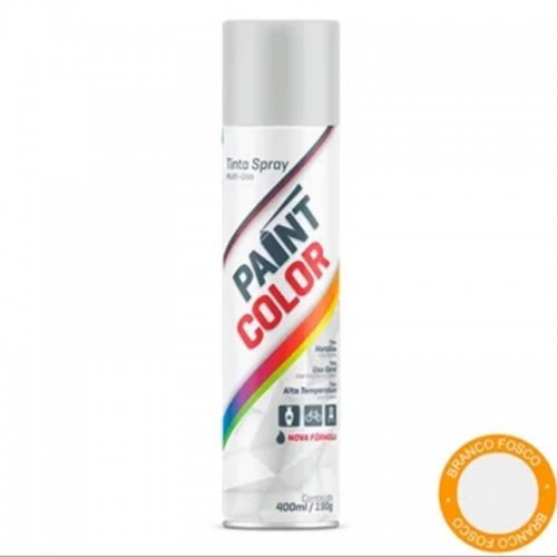 SPRAY ALTA TEMP.PAINTCOLOR BRANCO FOSCO 400ML