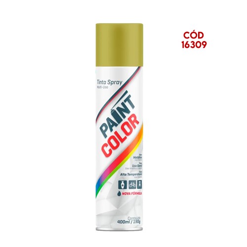 SPRAY METALICO PAINTCOLOR OURO 400ML