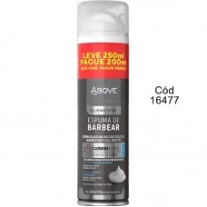 16477 - ESPUMA DE BARBEAR ABOVE CARVAO ATIVADO LEVE 250ML PAGUE 250ML 