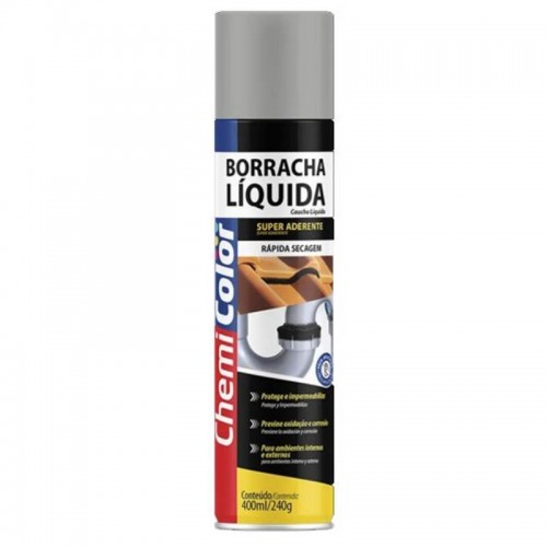BORRACHA IMPERMEABILIZANTE LIQUIDA SPRAY 400ML/240G CINZA CHEMICOLOR