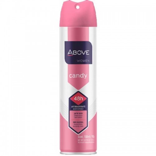 DESODORANTE ANTITRANSPIRANTE ABOVE CLASSICO CANDY WOMEN 72H 200ML/120G