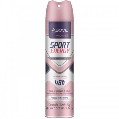 DESODORANTE ANTITRANSPIRANTE ABOVE ENERGY WOMEN 72H 200ML/120G