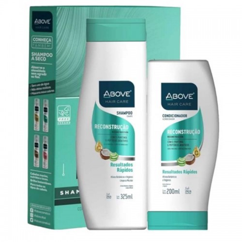 KIT SHAMPOO 325ML E CONDICIONADOR 200ML ABOVE RECONSTRUÇAO
