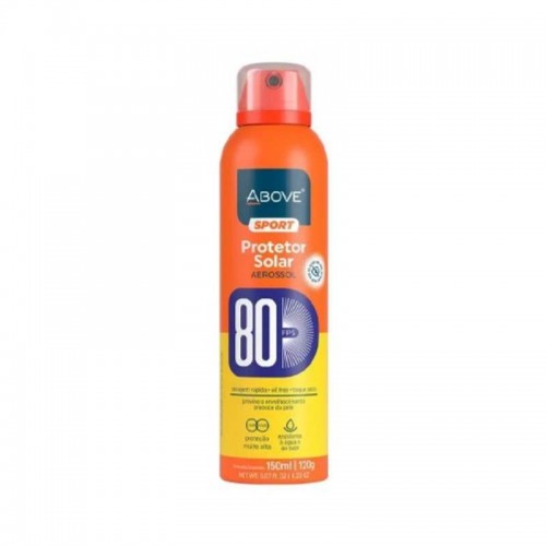 PROTETOR SOLAR AEROSOL FPS 80 150ML/120G ABOVE SPORT