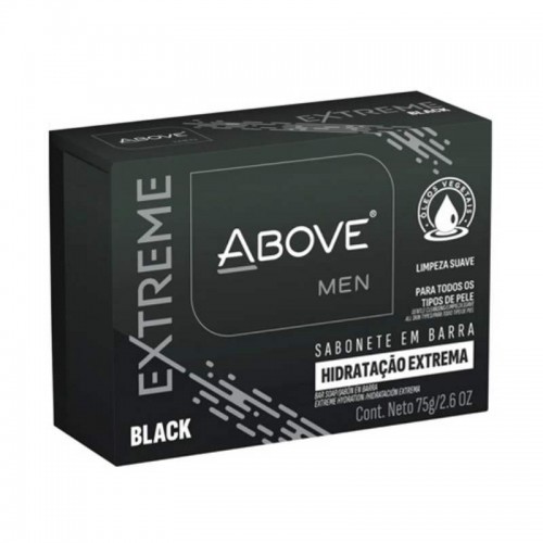 SABONETE BARRA ABOVE EXTREME BLACK MEN 75G