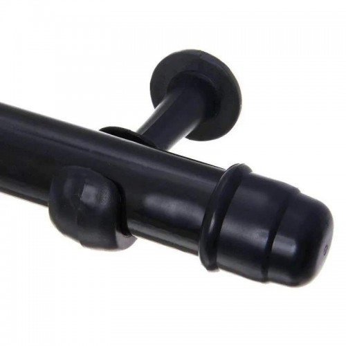 VARAO CORTINA SIMPLES 1,50M-19MM PRETO