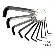 16577 - JG CHAVE ALLEN C/10PCS 1,5MM A 10MM EDA