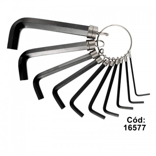 JG CHAVE ALLEN C/10PCS 1,5MM A 10MM EDA