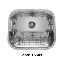 16541 - TANQUE INOX 40X34X18CM 18L POLIDO TECNOC