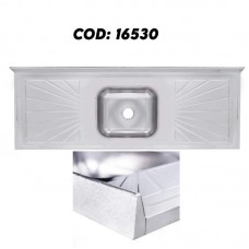 16530 - PIA INOX 1,00MT CUBA 40X34X14 CONCR.GNX 
