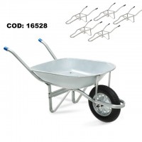 16528 - CARRINHO PEDR.50LTS GALVAN.CH26 METALOSA