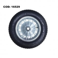 16529 - RODA CARRINHO PEDR.3,25X8 C/BUCHA METALOSA