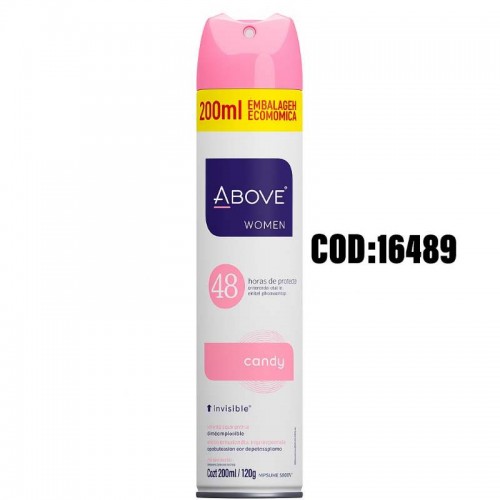 DESODORANTE ABOVE CANDY WOMEN 48H 200ML