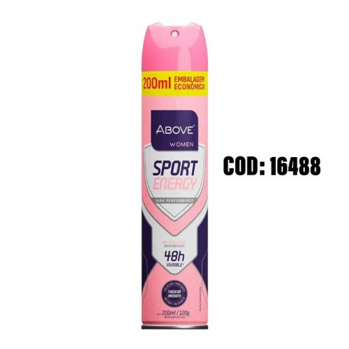 DESODORANTE ABOVE ENERGY WOMEN 48H 200ML