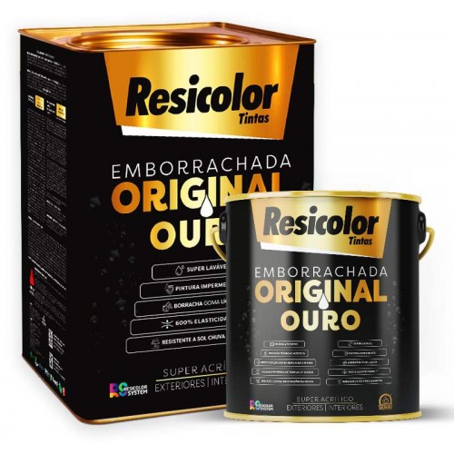 TINTA EMBORRACHADA PREMIUM OURO 18L BR GELO RESICOLOR 