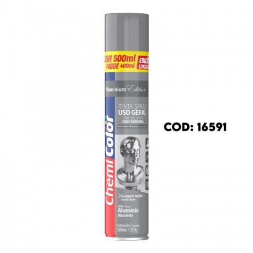 SPRAY U.GERAL CHEMIC. ALUMIN.P400 L500ML