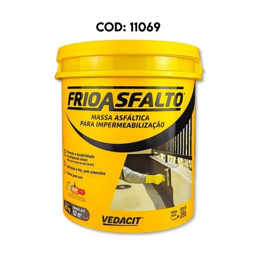 FRIO ASFALTO  MASSA ASFATICA IMPERMEABILIZANTE 20KG VEDACIT