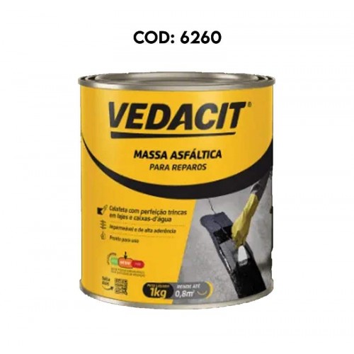 MASSA ASFALTICA CARBOLASTICO2 VEDACIT 1KG BASE SOLVENTE 