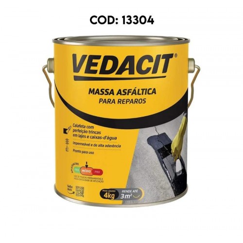 MASSA ASFALTICA CARBOLASTICO2 VEDACIT 4KG BASE SOLVENTE 