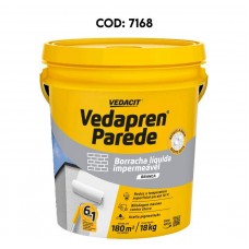 7168 - TINTA BORRACHA LIQUIDA VEDAPREN PAREDE BRANCA 18KG PINTURA IMPERMEAVEL