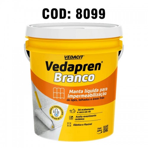 VEDAPREN BRANCO LAJE 4,5KG GALÃO