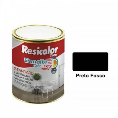 ESMALTE 3,6L SINTET.PRETO FOSCO RESICOLO