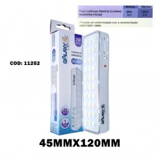 11252 - LUMIN.EMERG. 30 LEDS 6500K BIV. GALAXY